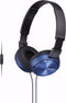 Sony MDR-ZX310AP - On-Ear Koptelefoon - Lichtgewicht en opvouwbaar - Blauw