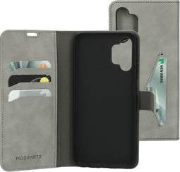 Mobiparts Galaxy A13 (2022) 4G - Classic Wallet Case - Ruimte voor pasjes - Grijs