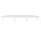 vidaXL - Partytent - 3x9 - m - PE - wit