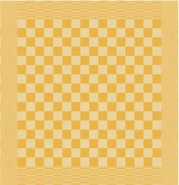 DDDDD Barbeque - Theedoeken - Set van 6 - 65x65cm - Okergeel (6 stuks)