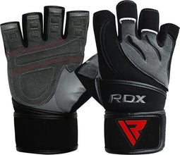 RDX Sports L4 Deepoq Leren Fitnesshandschoenen Maat S