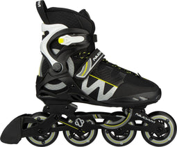 Nijdam Circle Rayzor - Inlineskates - Alu Frame - Zwart/Zilver - Maat 41