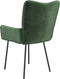 vidaXL - Eetkamerstoelen - 2 - st - fluweel - donkergroen