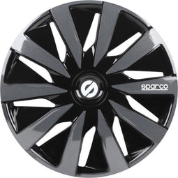 Sparco Lazio - Wieldoppen - 13 inch - Zwart/Grijs (4 stuks)