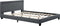 Juskys Verona - Gestoffeerd bed - 120 x 200 cm - LED Verlichting - Donkergrijs