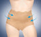 Figuur corrigerende slip - shapewear ondergoed - dames slips set van 2 - beige l/xl