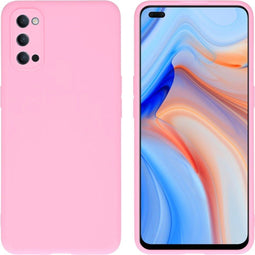 iMoshion Hoesje Geschikt voor Oppo Reno4 5G Hoesje Siliconen - iMoshion Color Backcover - Roze