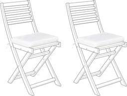 FIJI - Tuinkussen set van 2 - Wit - Polyester