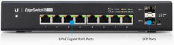 Ubiquiti EdgeSwitch ES-8 - Managed Gigabit Switch - 8x PoE+ 150W