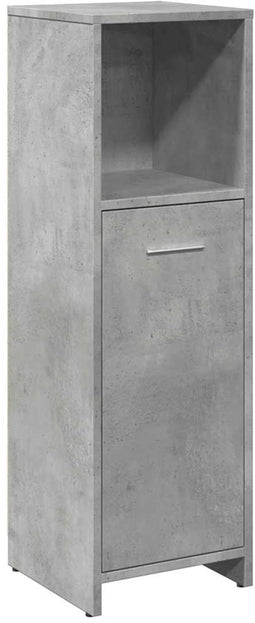 vidaXL - Badkamerkast - 30x30x95 - cm - spaanplaat - betongrijs