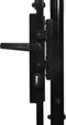 vidaXL - Poort - 2,45x4 - m - staal - zwart