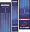 Winmau Outshot - Dartmat - Antislip PVC - 300 x 60 cm - zwart met blauwe accenten
