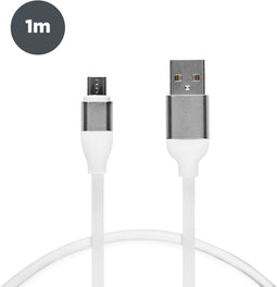 Contact BXCUSB2M02 - USB A naar Micro-USB Kabel - 100 cm - Wit