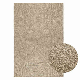 vidaXL - Vloerkleed - ZIZUR - beige - binnen - en - buiten - 120x170 - cm - jute - look