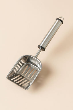 Flamingo Ian - Kattenbakschep - Fijnmazig en duurzaam - Zilver (1 stuk)