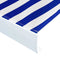 vidaXL - Luifeldoek - 400x300 - cm - canvas - blauw - en - wit