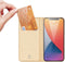 Dux Ducis - Pro serie slim wallet hoes - Geschikt voor iPhone 12 Pro Max - Goud