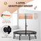 Coast Mini Trampoline - Verstelbare Handgreep 99-126cm - Tot 100kg - Ø117cm - Oranje