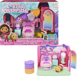 Gabby's Poppenhuis - Kussenkat's Slaapkamer-speelset - Inclusief Kussen Kat figuur en verrassingsaccessoires