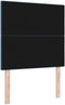 vidaXL - Hoofdbord - met - Knopen - Blauw - 80 - cm