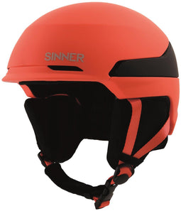 SINNER ZERMATT - Unisex Skihelm - Triple In-Mould technologie - Matte Orange Neon - Maat M (55-58 cm)