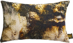 PTMD Vexx Brown Cotton Velvet Cushion Bark Print L