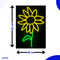 Neon Lamp - Zonnebloem - Dimbaar - Incl. Ophanghaakjes - Neon Sign - Neon Verlichting - Neon Led Lamp - Wandlamp