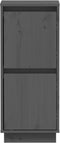vidaXL - Dressoir - 31,5x34x75 - cm - massief - grenenhout - grijs