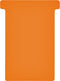 T-kaart djois formaat 3 77mm oranje 100st | 5 stuks
