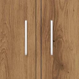 vidaXL - Aquariumstandaard - 81x36x73cm - bewerkt - hout - artisanaal - eikenkleur