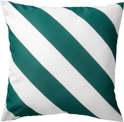Dutch Decor - SANZENO - Buitenkussen 45x45 cm - waterafstotend en uv-bestendig - Sagebrush Green - groen en wit