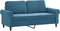 vidaXL - Tweezitsbank - 140 - cm - fluweel - blauw