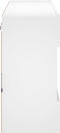vidaXL - Tv-wandmeubel - met - LED-verlichting - 98,5x30x60,5 - cm - wit