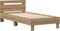 vidaXL Artisan - Bedframe - Tweepersoons - 203 x 95 x 70 cm - Bewerkt hout - Eikenkleur