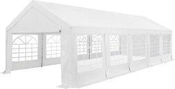 Partytent / Paviljoen Gala - 4 x 10 meter - Wit - Incl. Zijwanden & Toebehoren