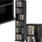 Tectake® CD Rek Juliana - CD/DVD Rek - Opslag voor 102 CD's - 90 x 21 x 20 cm - Zwart