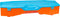 Get & Go Badminton Set - Met Koffer - LED Shuttles - Blauw/Oranje (2 stuks)