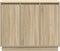 vidaXL - Dressoir - met - LED - in - Sonoma - Eiken - 90x32x75 - cm - van - Bewerkt - Hout