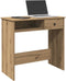 vidaXL - Bureau - 80x40x75 - cm - bewerkt - hout - artisanaal - eikenkleurig