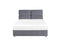 BATILLY - Tweepersoonsbed - Grijs - 140 x 200 cm - Fluweel