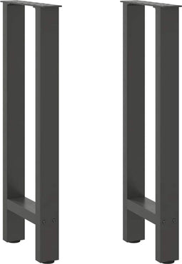 vidaXL - Salontafelpoten - 2 - st - 28x(72-73) - cm - staal - antraciet