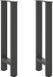 vidaXL - Salontafelpoten - 2 - st - 28x(72-73) - cm - staal - antraciet