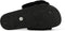 Warmbat Barlee - Dames Slippers - Pluizige voetband van wol - Zwart - Maat 40