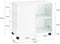 SoBuy FBT141-W - Bijzettafel - 3 laden - Wit