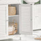 SoBuy FRG238-W - Badkamerkast - 1 lade 2 deuren - Wit 60x87x35cm