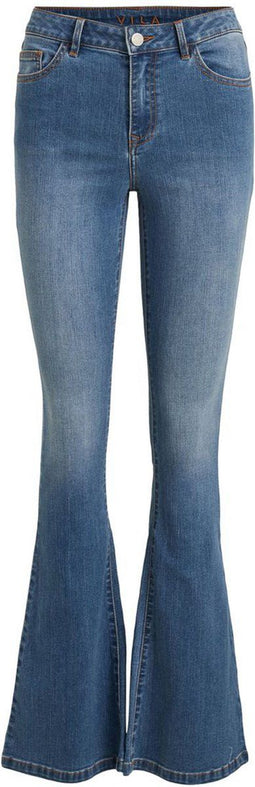 VILA VIEKKO RW FLARED JEANS - Flared Jeans - Stretch - Medium Blue Denim - Maat L X L32