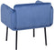 Leunstoel Synthetisch materiaal Blauw Metaal