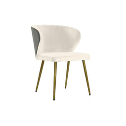 Home ESPRIT - Bureaustoel - Glamour - Wit Zwart