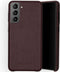 Selencia Hoesje Geschikt voor Samsung Galaxy S21 Hoesje - Selencia Gaia Slang Backcover - Donkerrood
