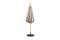 Feel Furniture - Luxe Eikenhouten Parasol met Olefin Stof - 3 Meter - Donker Beige